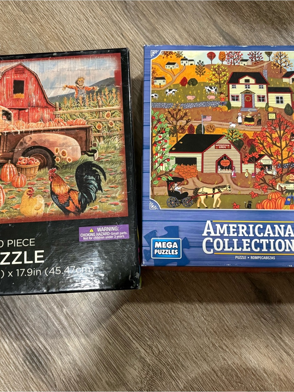 Americana Collection Blue Jigsaw Puzzle -